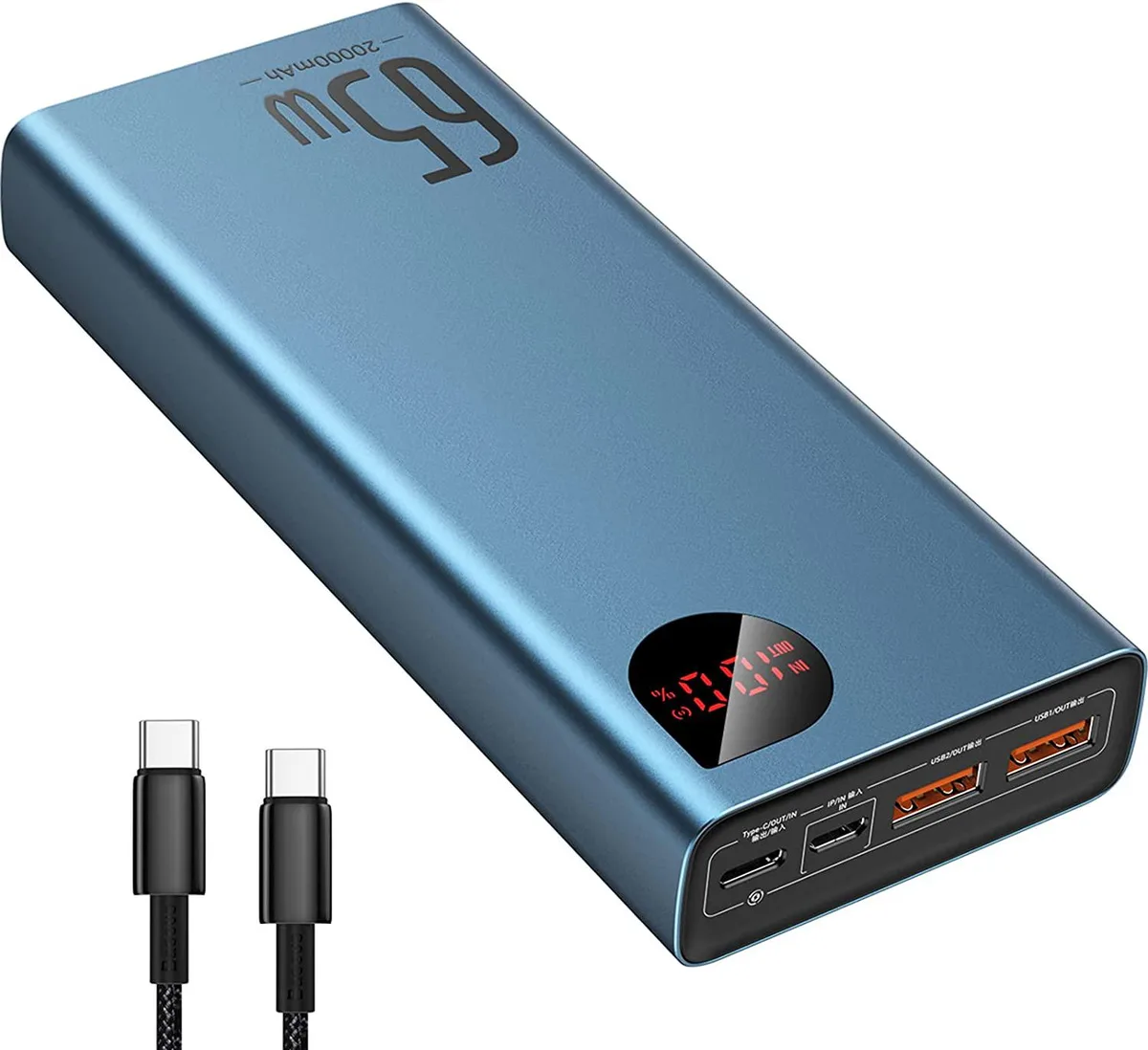 Mickey Technology Mickey Technology 65W 20000mAh Power Bank Blue — product photo