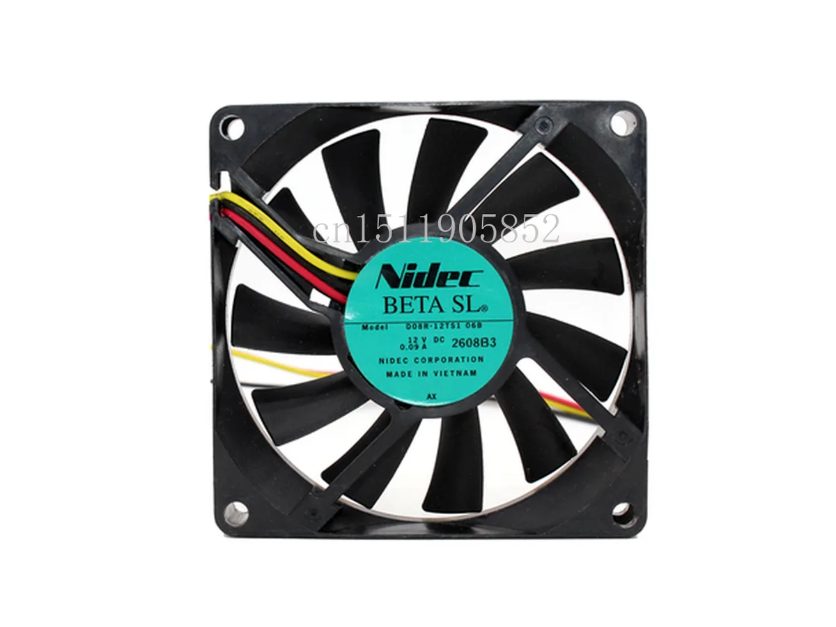 Fans Fans D08R-12TS106B 60x60x38mm 12V 0.09A 3-Wire case fan — product photo