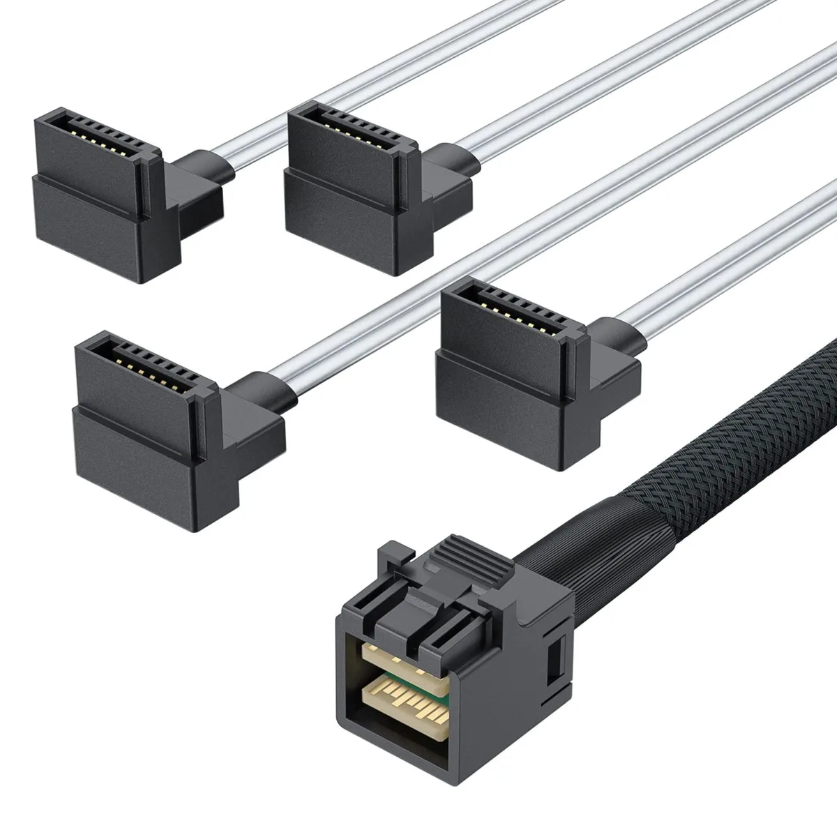 Vszerda Vszerda Internal Mini SAS HD SFF-8643 to 4xSATA Cable with Sideband 0.5m — product photo