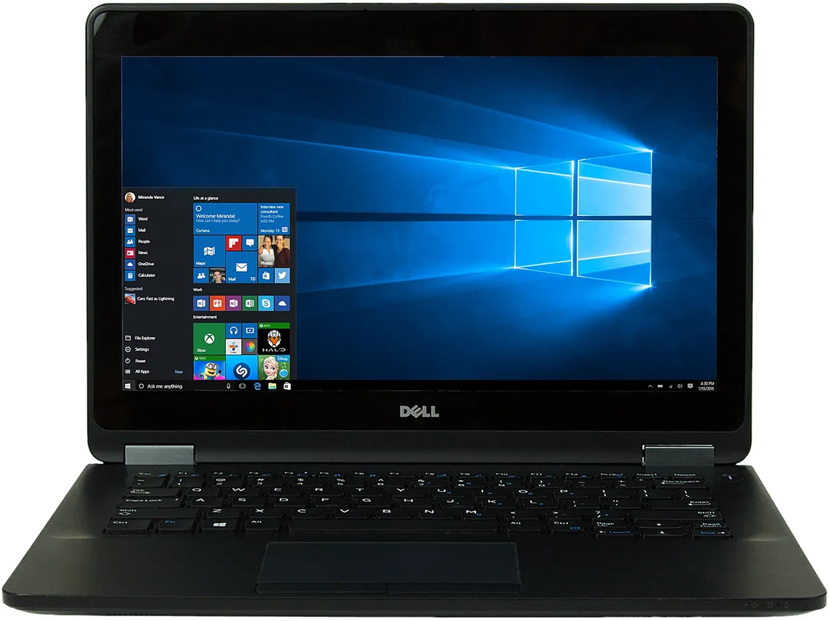 DELL DELL NE5-31712 laptop E7270 Core i5-6300U 2.4GHz 8GB DDR3L 240GB SSD 12.5" Windows 10 — product photo