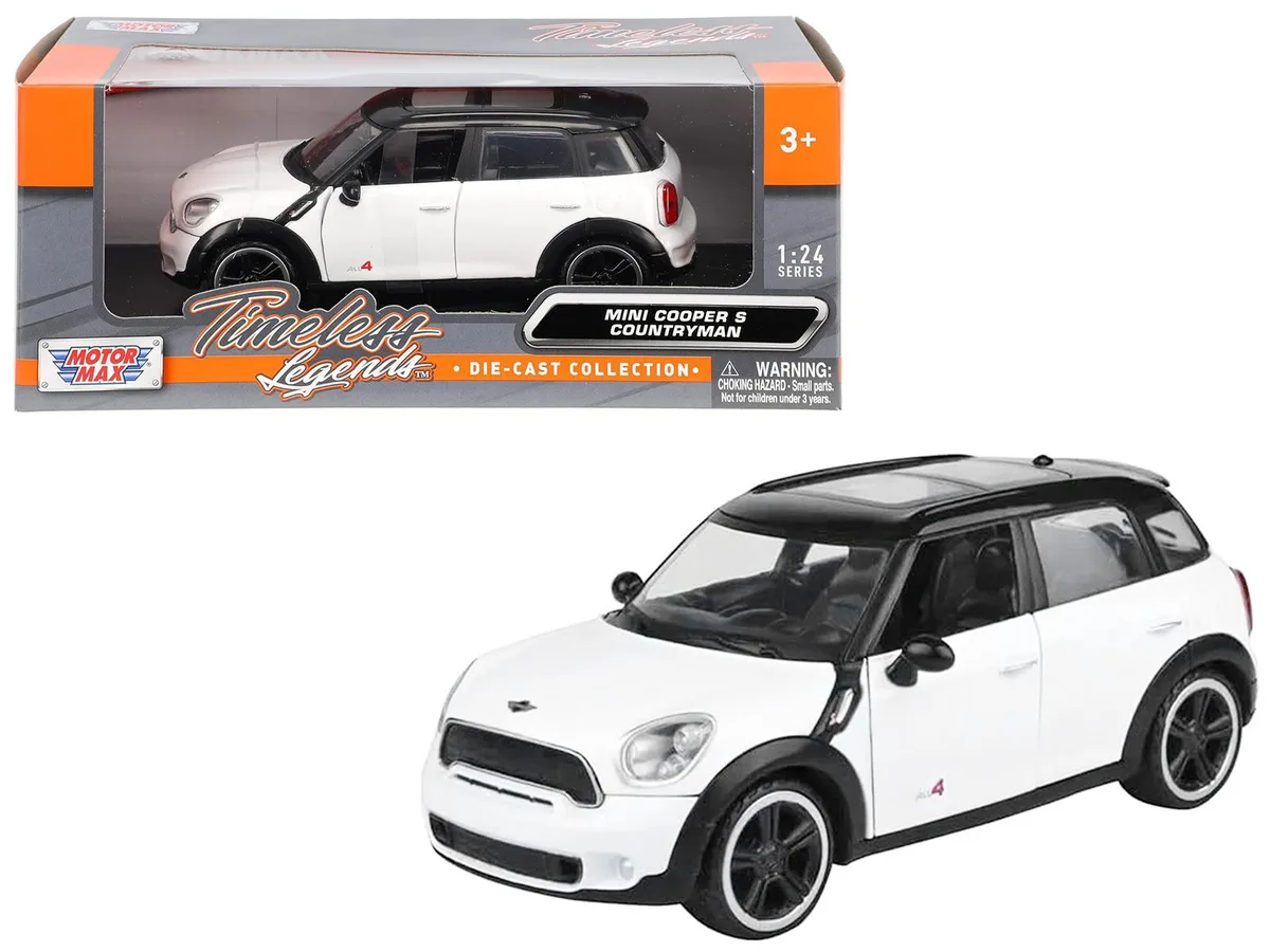 MOTORMAX MOTORMAX Mini Cooper S Countryman White 1/24 Diecast Car — product photo
