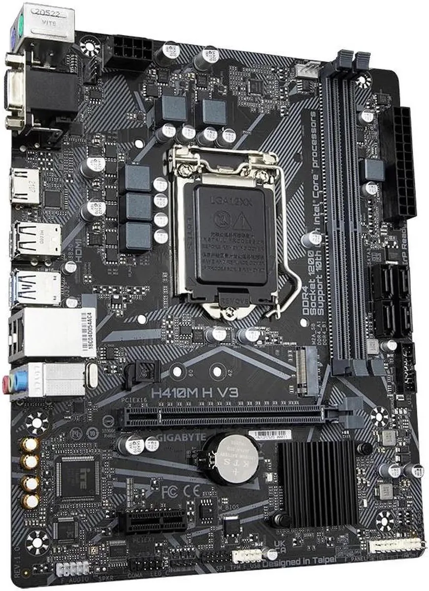 GIGABYTE GIGABYTE H410M H V3 LGA 1200 Intel H510 DDR4 Micro ATX motherboard — product photo