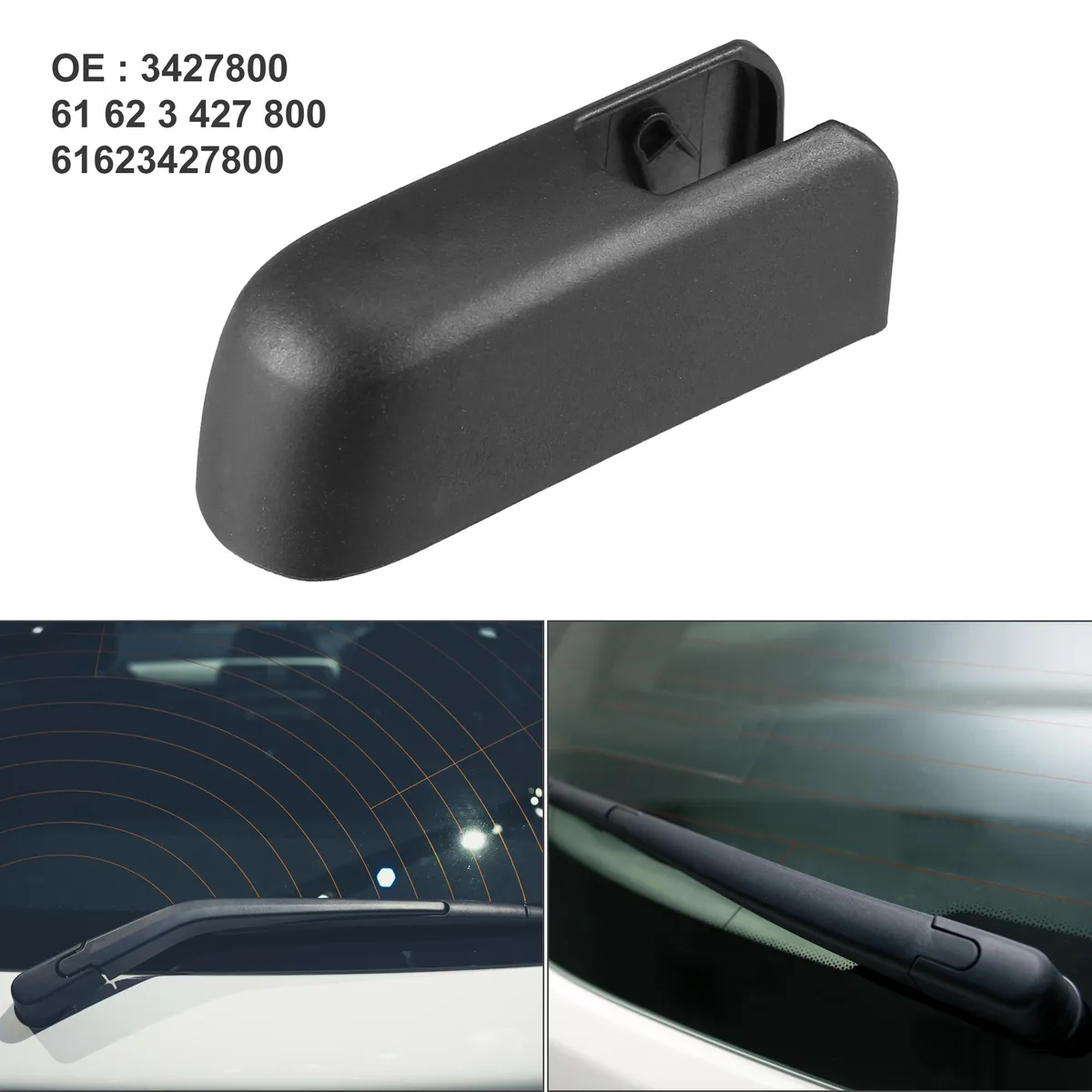 Unique-Bargains Unique-Bargains Rear Wiper Arm Nut Cover Cap BMW X3 E83 Black — product photo