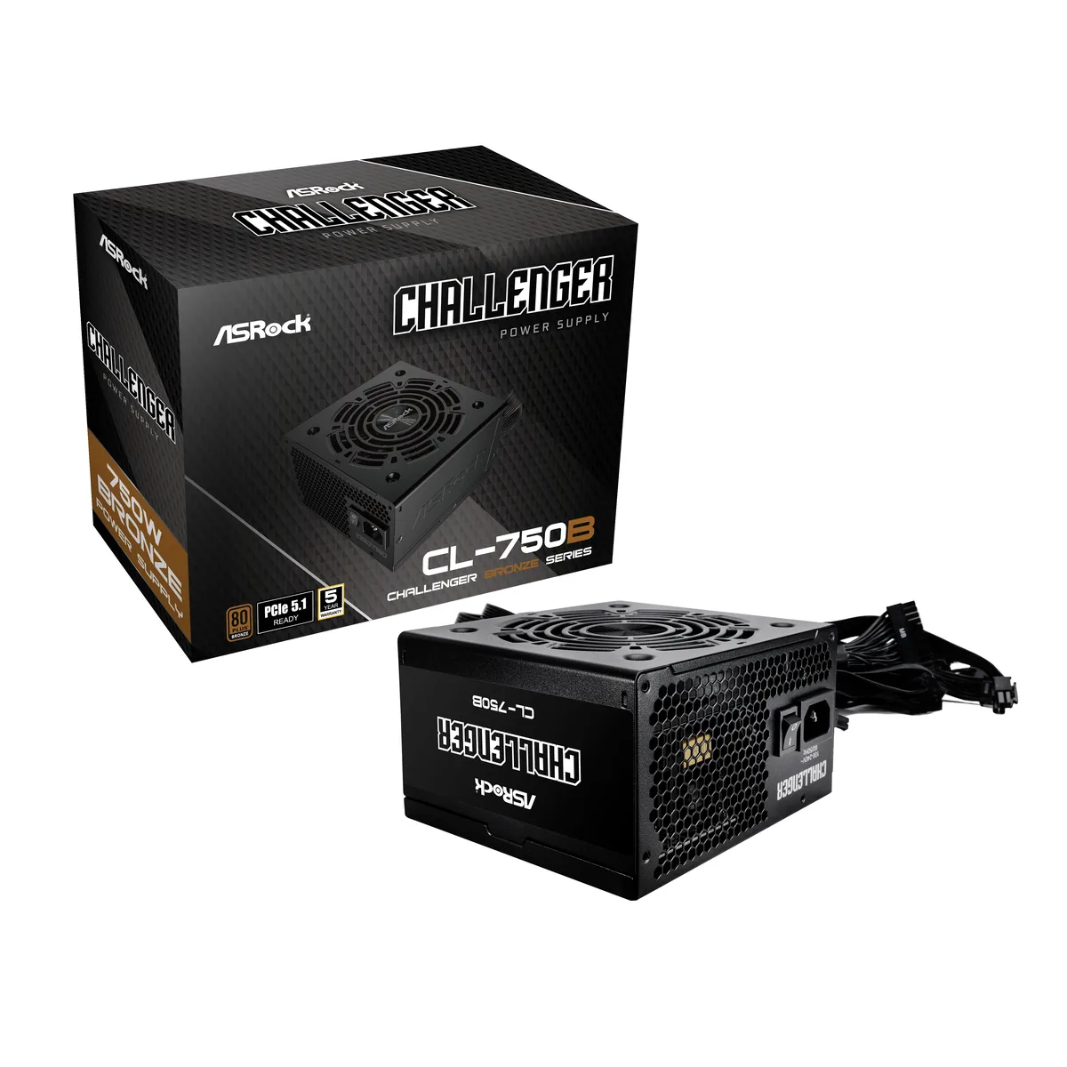 ASRock ASRock CL-750B 750W Bronze power supply — product photo