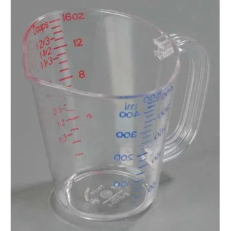 Carlisle Carlisle 4314207 16 fl oz Measuring Cup Clear PK6 — product photo