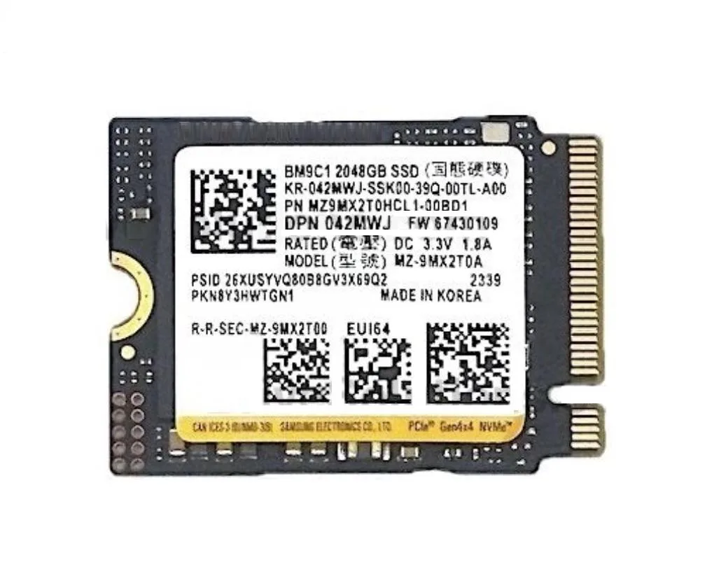 SAMSUNG SAMSUNG BM9C1 2TB M.2 2230 PCIe 4.0 x4 NVMe internal SSD — product photo