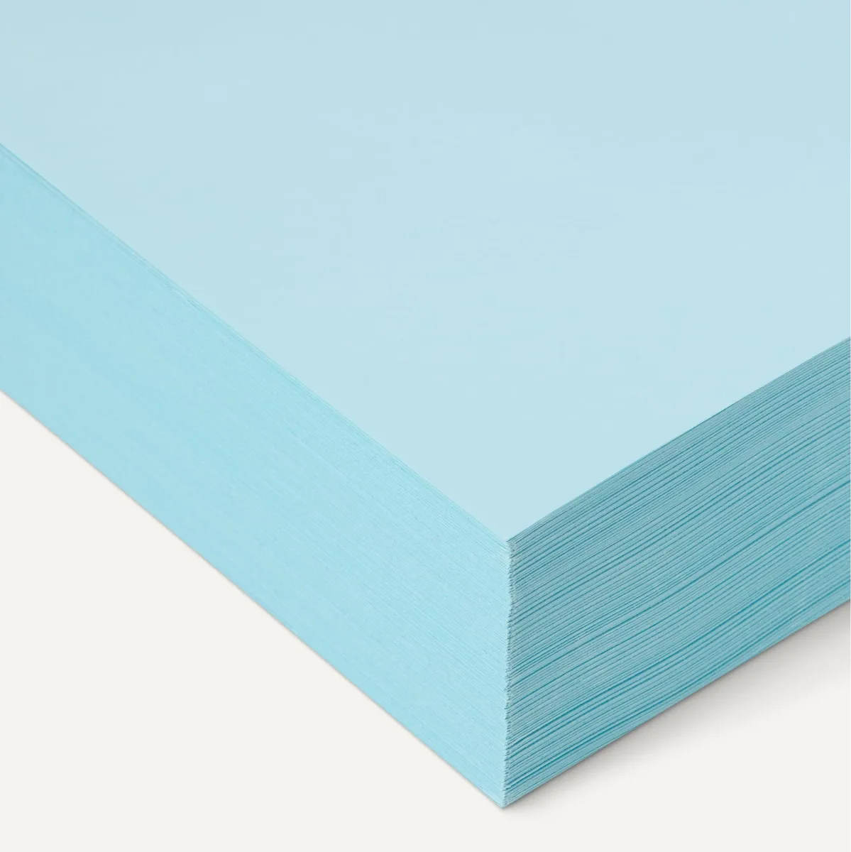 A ream of 500 pastel blue Letter sheets smooth finish