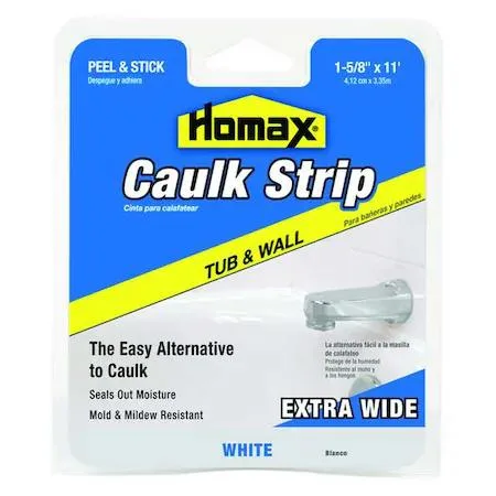 Homax Homax 34040 Hybrid Caulking Strip 1 5/8 in x 11 ft White — product photo