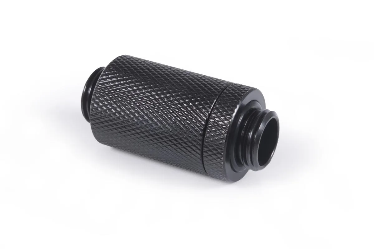 Alphacool Alphacool ES D-Plug 31.5mm G1/4 Male to Male Resizable Fitting Deep Black — product photo