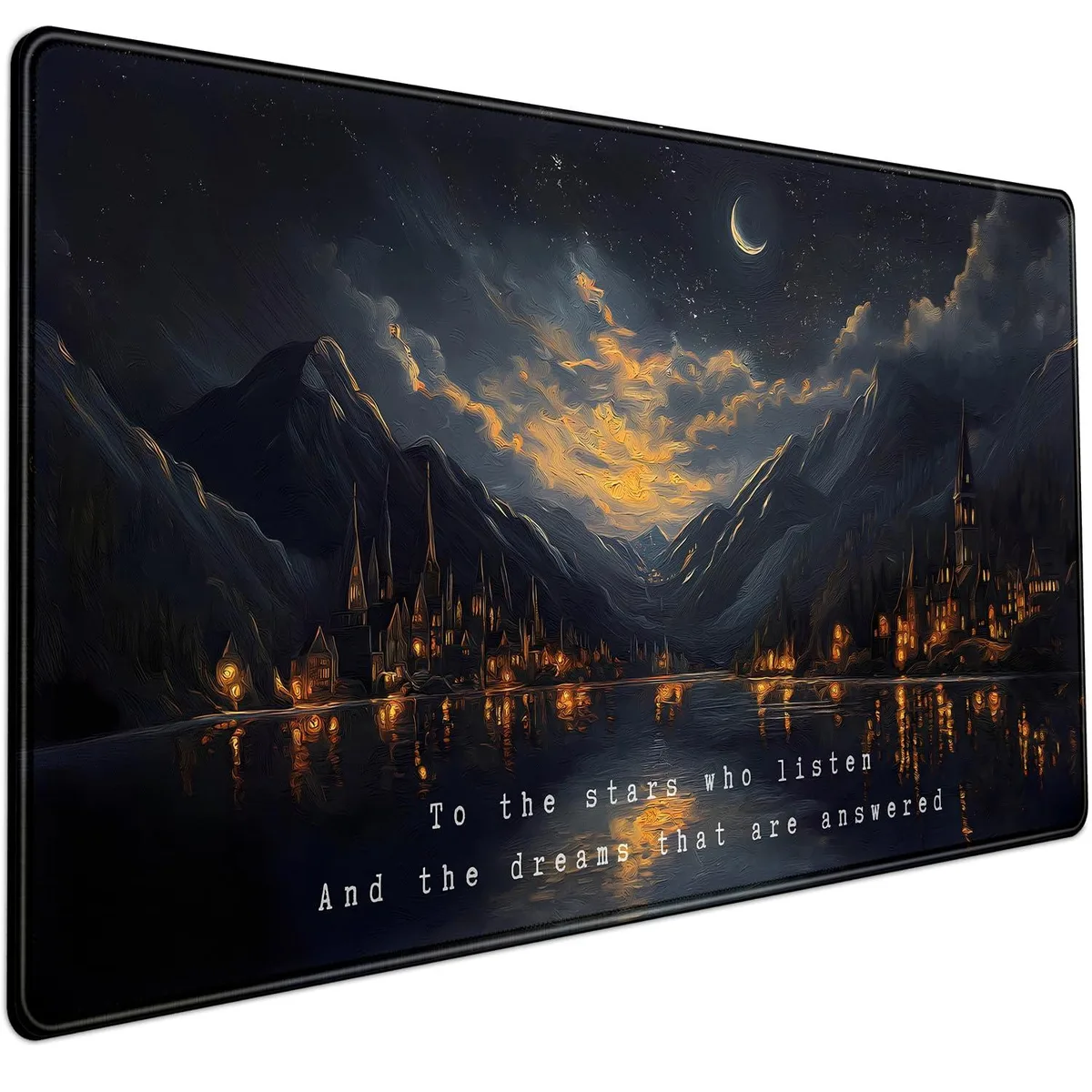 Mechanical Cattle fd687678 Night Castle Mouse Pad 31.5 x 15.8 in — product photo