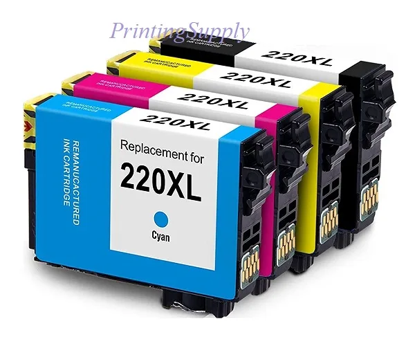 Ninestar Technology Ninestar Technology 4PK 220XL High-Yield Ink Cartridges BK/C/M/Y — product photo