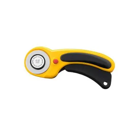 Olfa ergonomic rotary cutter with 45mm tungsten carbide blade