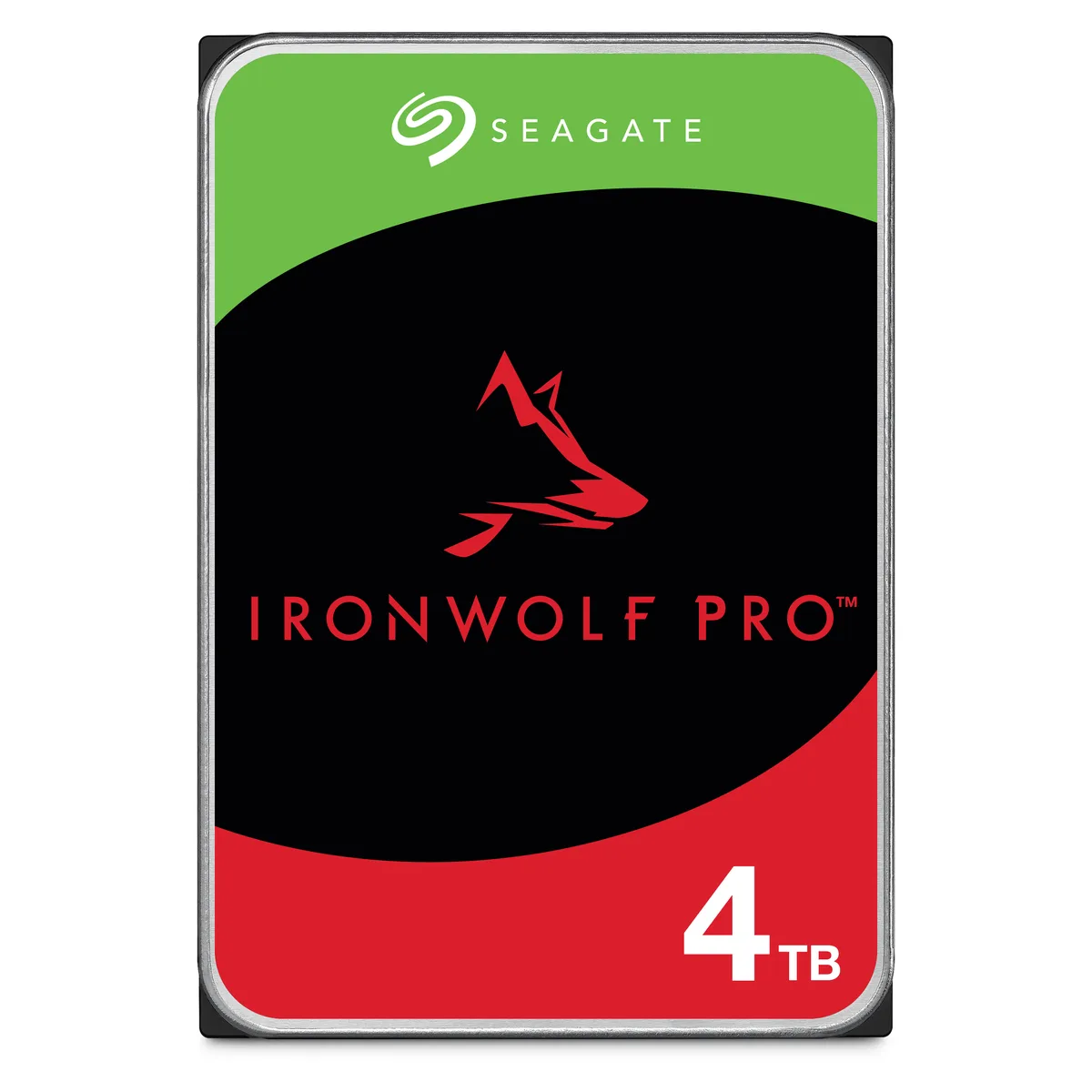 Seagate Seagate IronWolf Pro 4TB 7200 RPM 256MB CMR SATA 3.5" internal hard drive ST4000NE001 — product photo