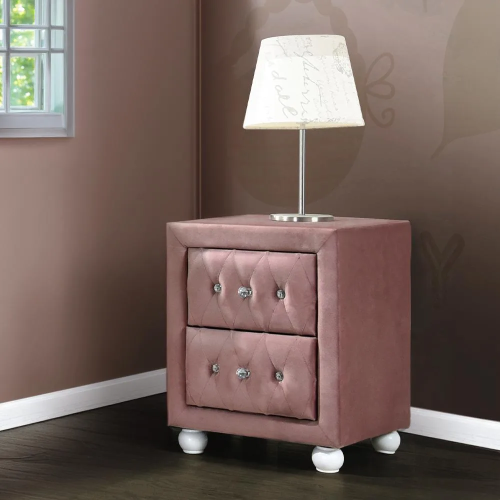 tuphen tuphen Pink 2-Drawer Nightstand 17in — product photo
