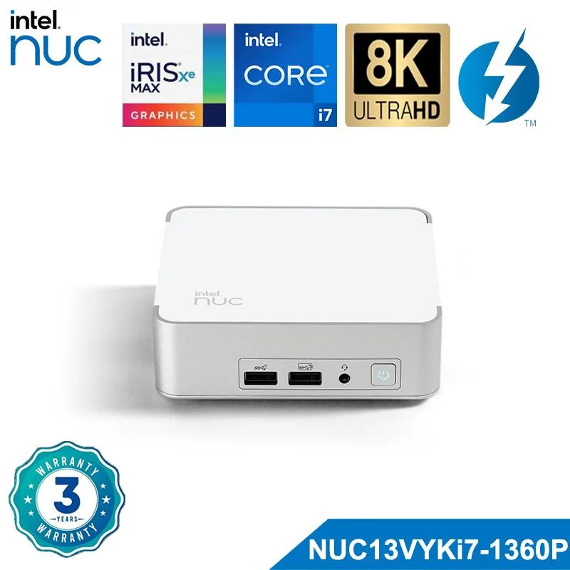 Intel Intel NUC13VYKi7 Core i7-1360P 16GB 512GB barebone mini PC — product photo