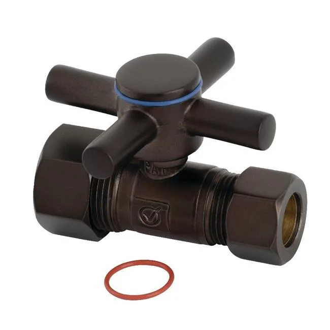 KINGSTON BRASS Kingston Brass CC44455DX Concord Quarter Turn Straight Valve Oil Rubbed Bronze — product photo