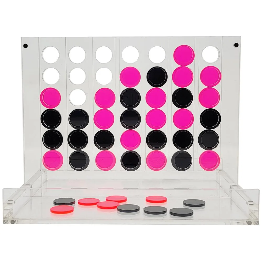 Vandue Corporation Vandue Corporation OnDisplay Luxe Acrylic Four In A Row Game Pink/Black — product photo