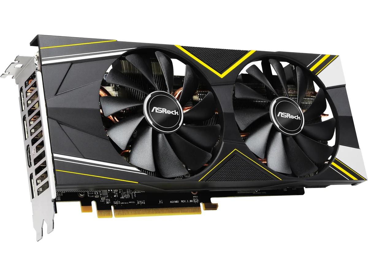ASRock ASRock 5700XTCHALLENGERD8GO Radeon RX 5700 XT graphics card — product photo