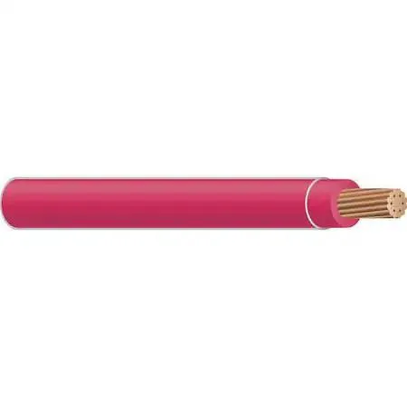 Coil of red stranded THHN wire 8 AWG 500 ft