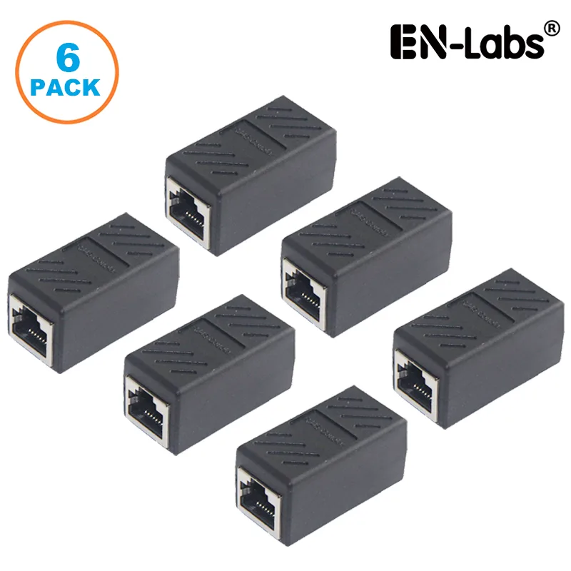 EN-Labs EN-Labs 11-001-2636PK Cat6 Shielded RJ45 Coupler 6 Pack — product photo