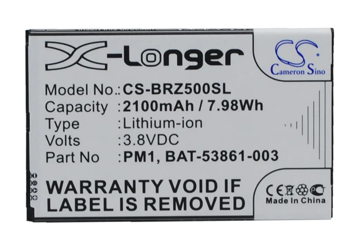 Cameron &amp; Co Cameron &amp; Co DS-CS-BRZ500SL cell phone battery 3.8 V 2.1 Ah — product photo
