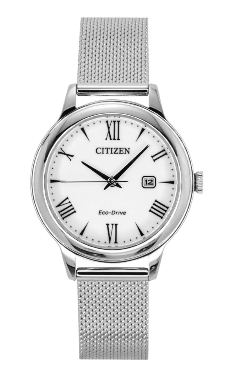 Citizen Citizen Elegance White Dial Eco-Drive Stainless Steel 100M Women's Watch EW2621-75A — product photo
