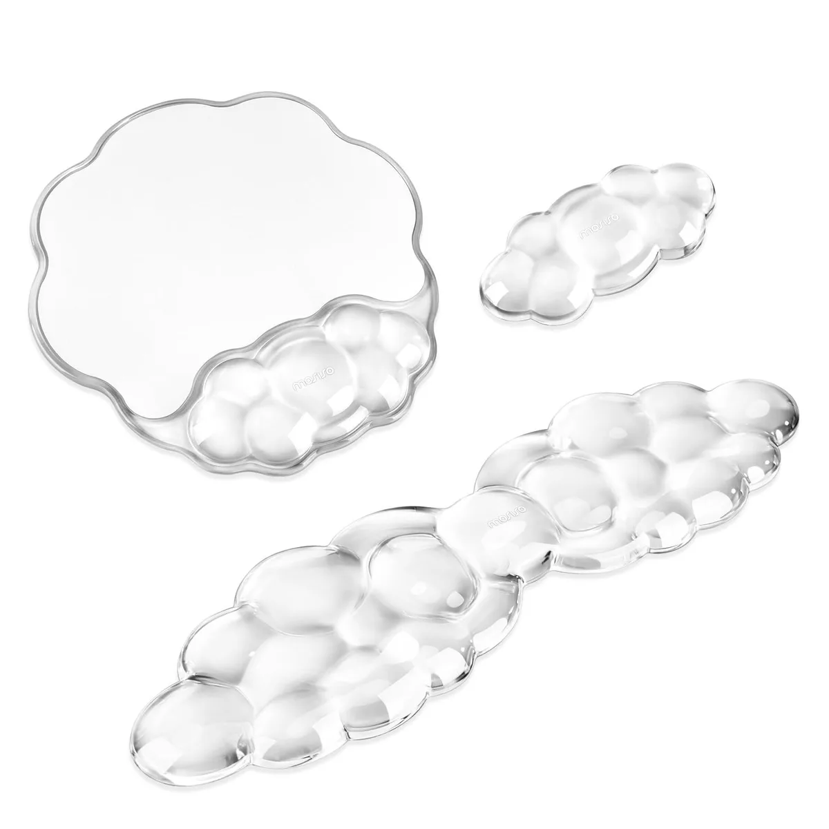  MOSISO Gel Cloud Wings Keyboard Wrist Rest White — product photo