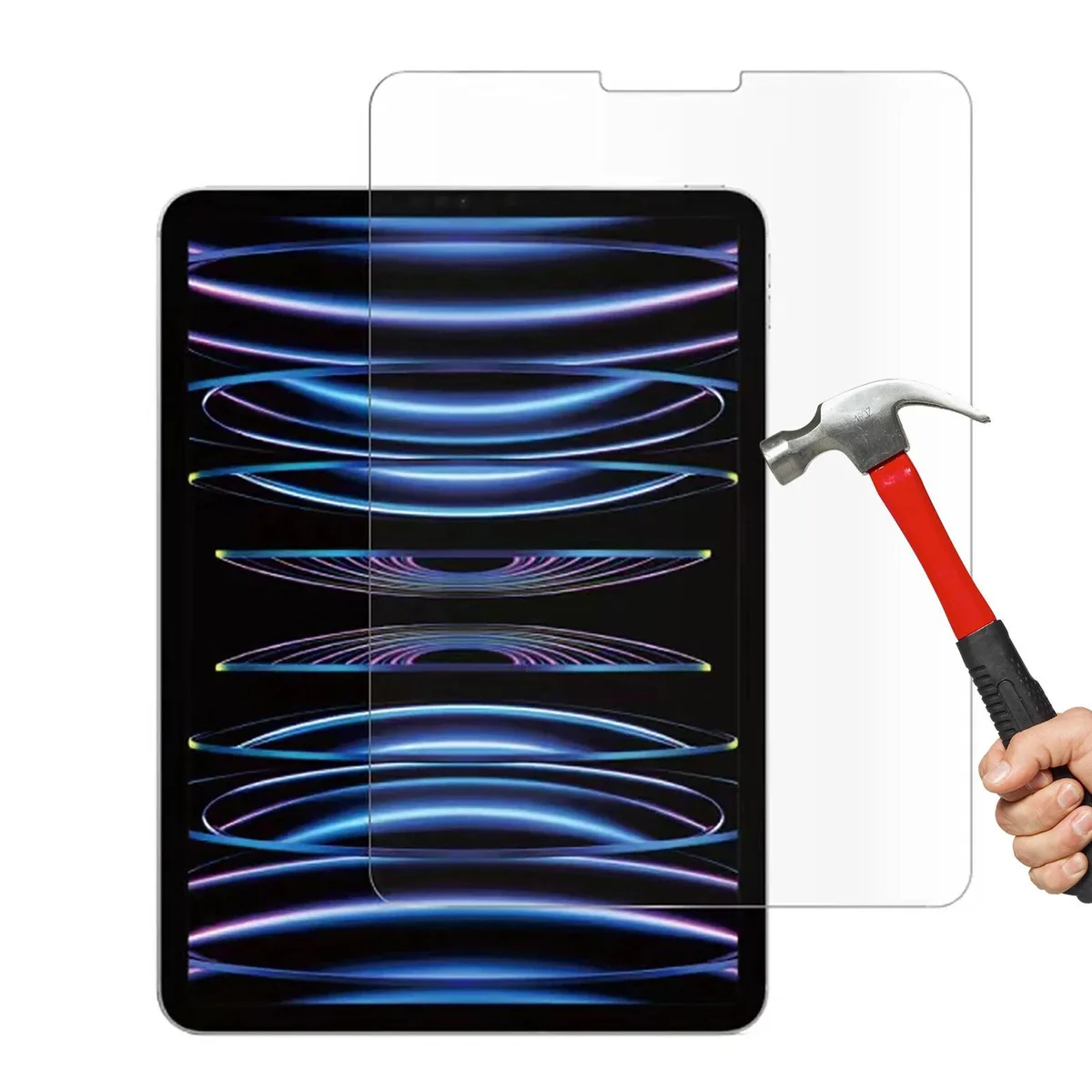  Screen Protector Tempered Glass for iPad Pro 11 inch 2022 9H Clear Case Friendly 2.5D — product photo