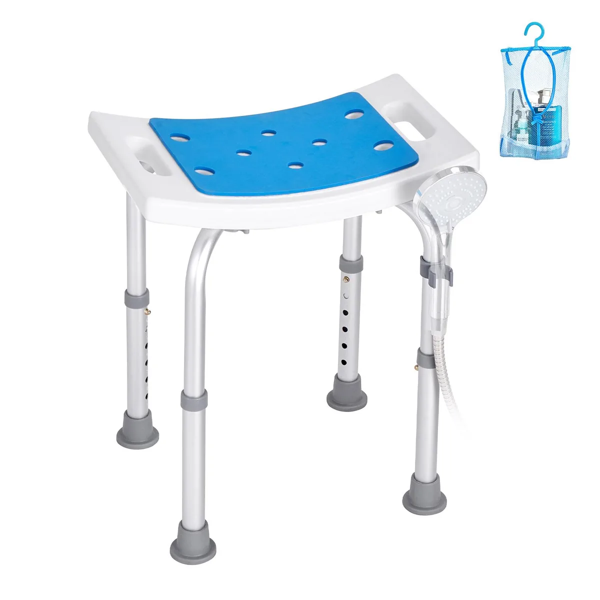 VEVOR VEVOR 202D Adjustable Shower Chair 350 lbs 1.9 kg — product photo