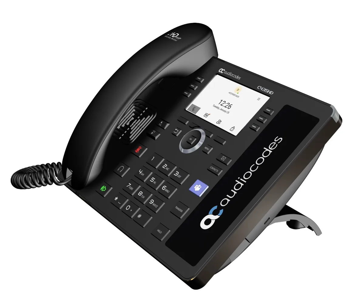 AudioCodes AudioCodes TEAMS-C435HDPS-R 4.3" colour LCD VoIP phone — photo du produit