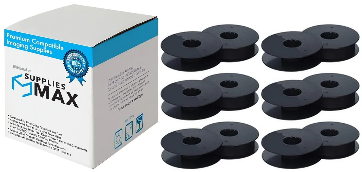 SuppliesMax SuppliesMax Printer Ribbon 179499-001 Black 6/PK — product photo