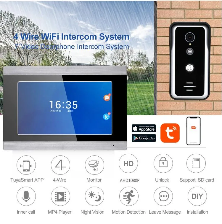 visiPower visiPower 7" HD Video Intercom Kit 1 doorbell + 1 monitor — product photo