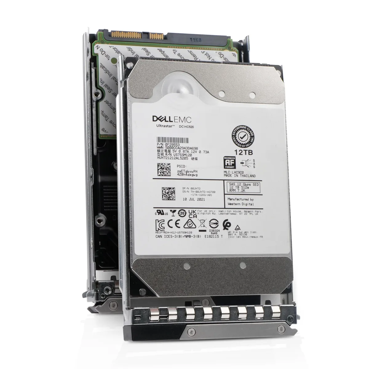 DELL DELL 00JHTD 12TB 7200 RPM SAS 12Gb/s 3.5in internal hard drive — product photo