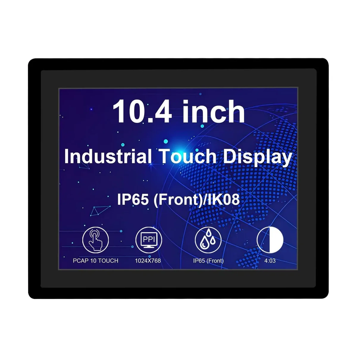 Alphacool Alphacool 10.4 Inch 1024x768 IP65 Touch Monitor 2 in 1 Accessory — product photo