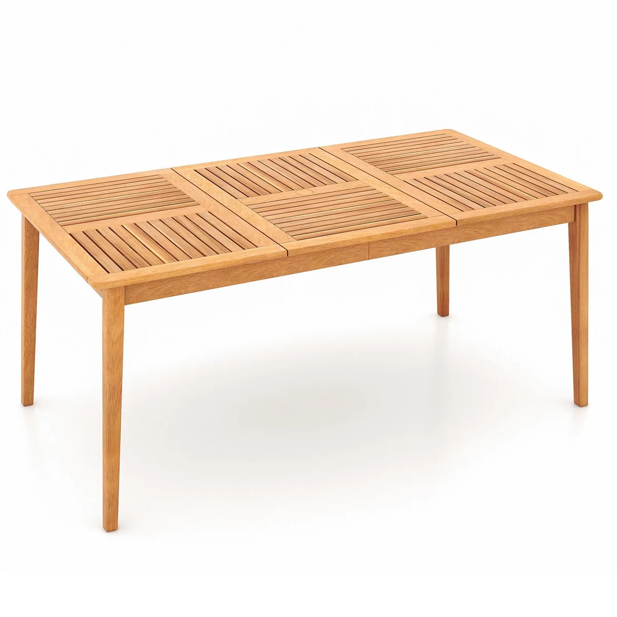 SlickBlue SlickBlue 6-Person Acacia Wood Rectangular Bistro Dining Table — product photo