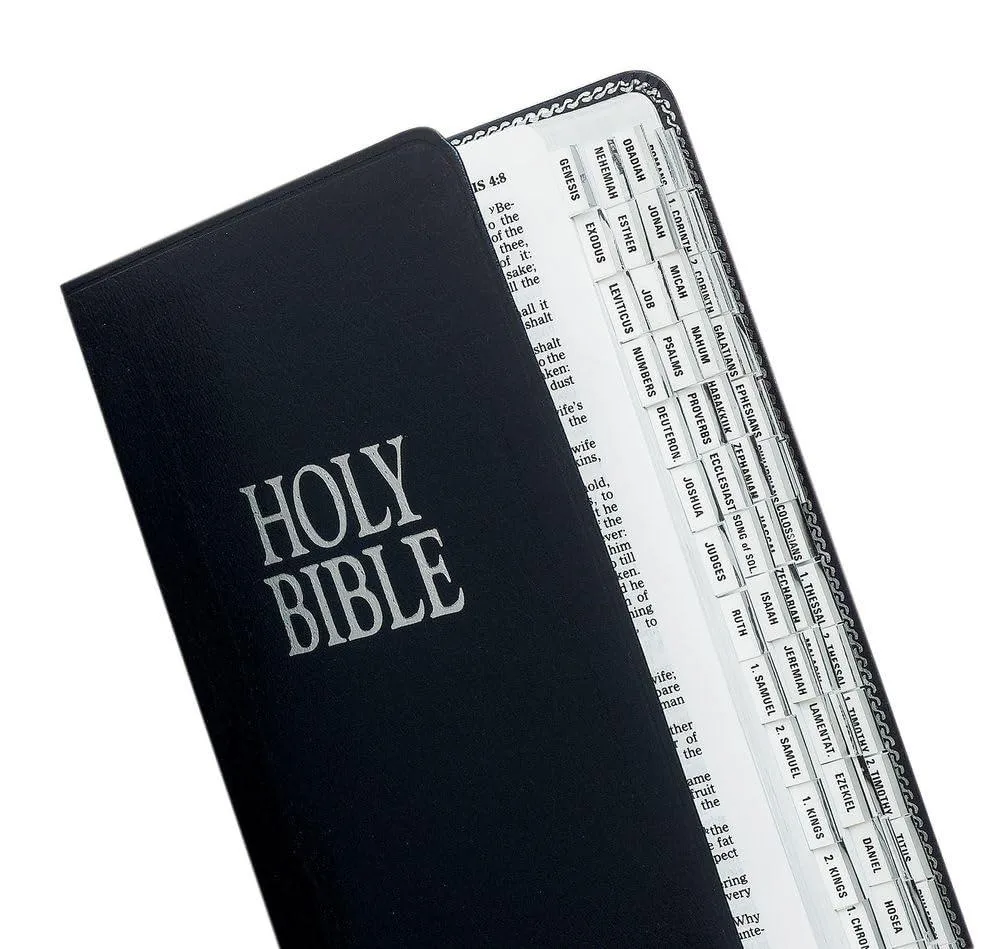  Tabbies 58343 Mini Silver-Edged Bible Tabs 80ct label — product photo