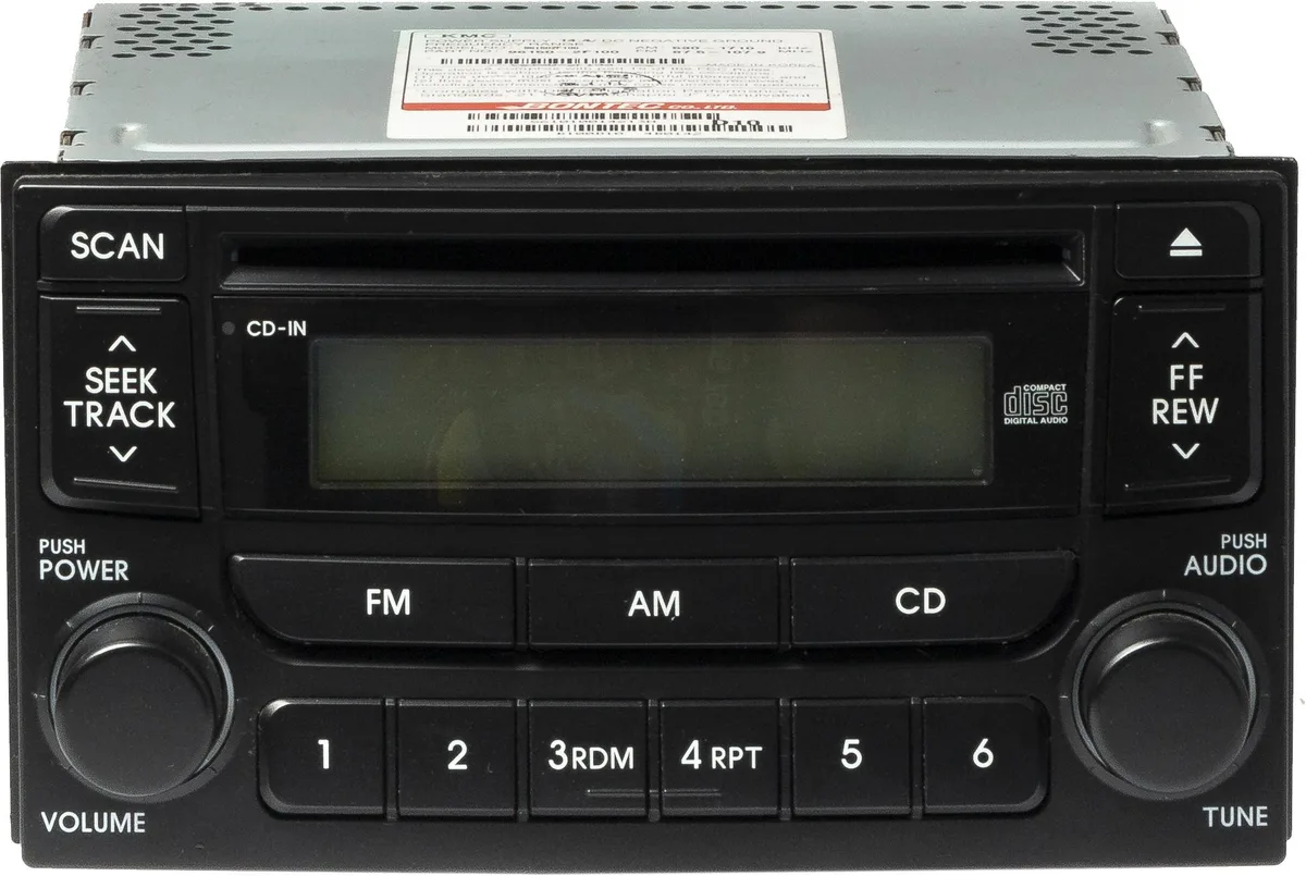 1 Factory Radio 1 Factory Radio 96151-2F100 AM FM Single Disc CD Receiver 2004-2006 Kia Spectra — product photo