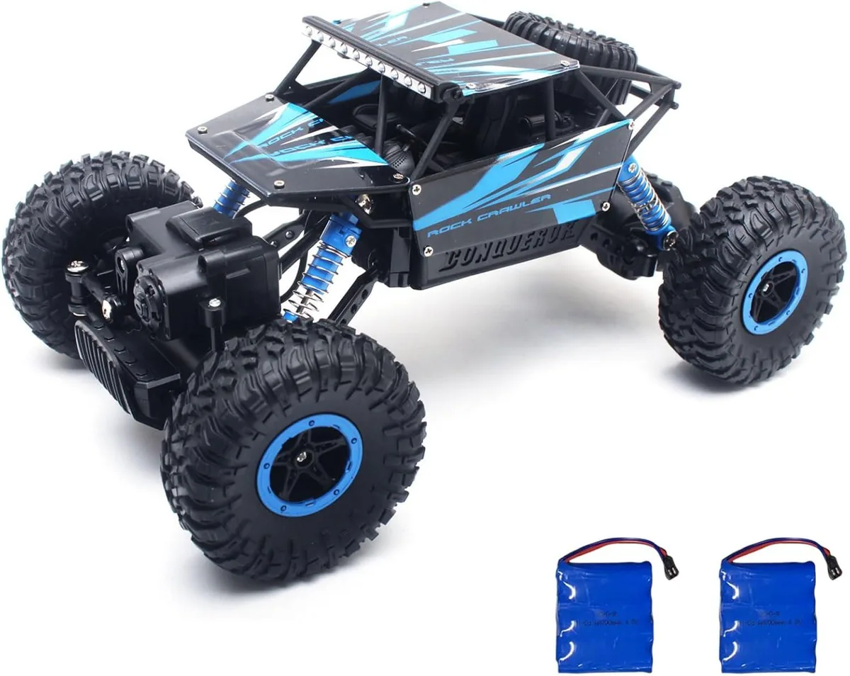usbroway usbroway 1:18 2.4GHz 4WD RC Rock Crawler Toy Blue — product photo