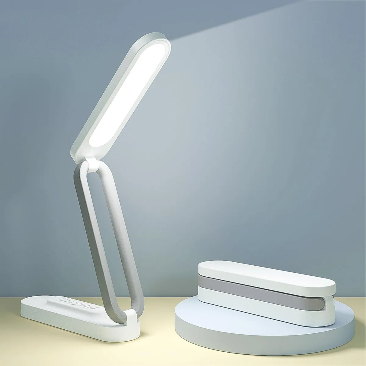 DNBeffulgent DNBeffulgent A211 LED Desk Lamp White 2000mAh Foldable 3-Level Dimmable 180° Adjustable — product photo
