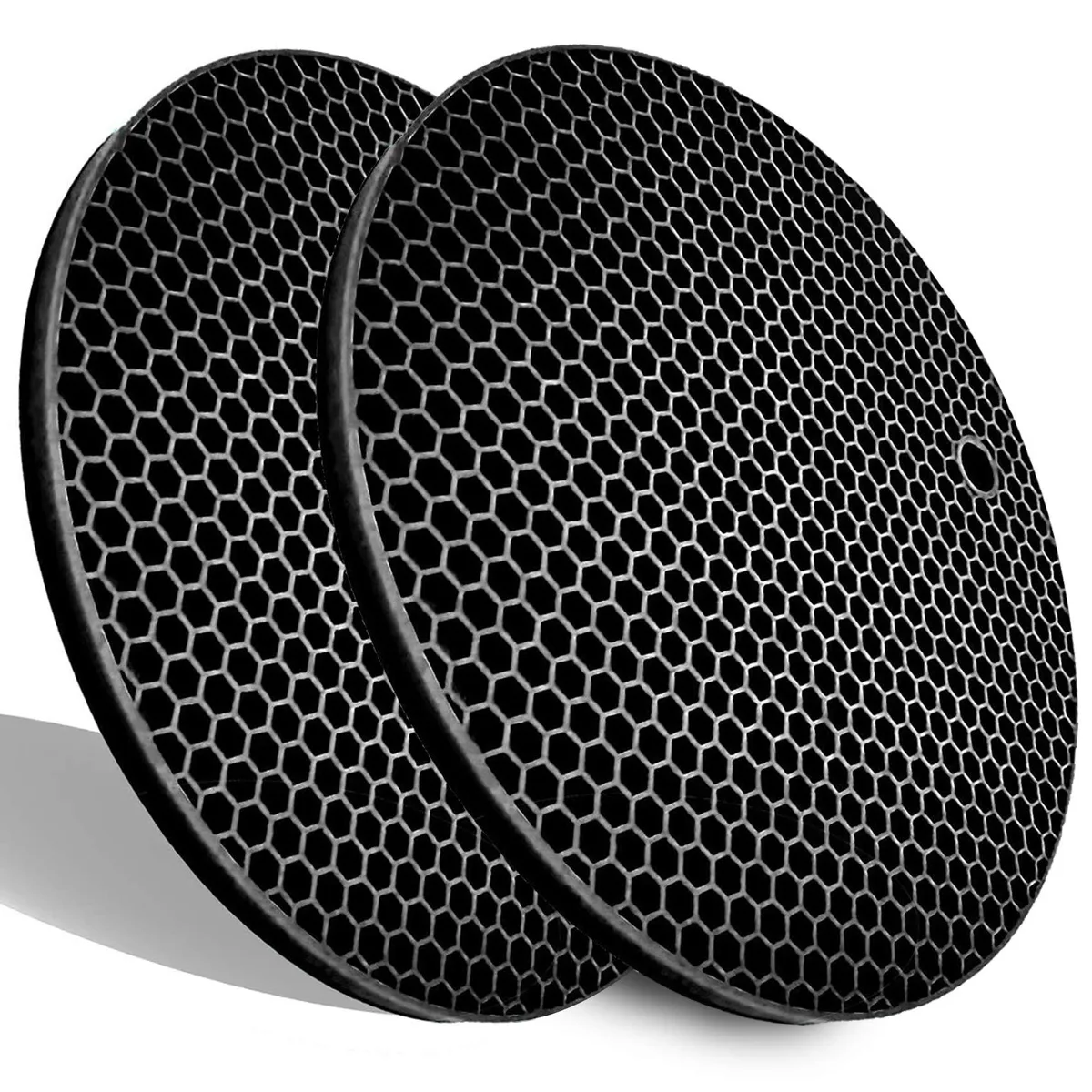  LogHog Silicone Trivets 2 Pack Black 7" x 7" x .3" 464°F — product photo