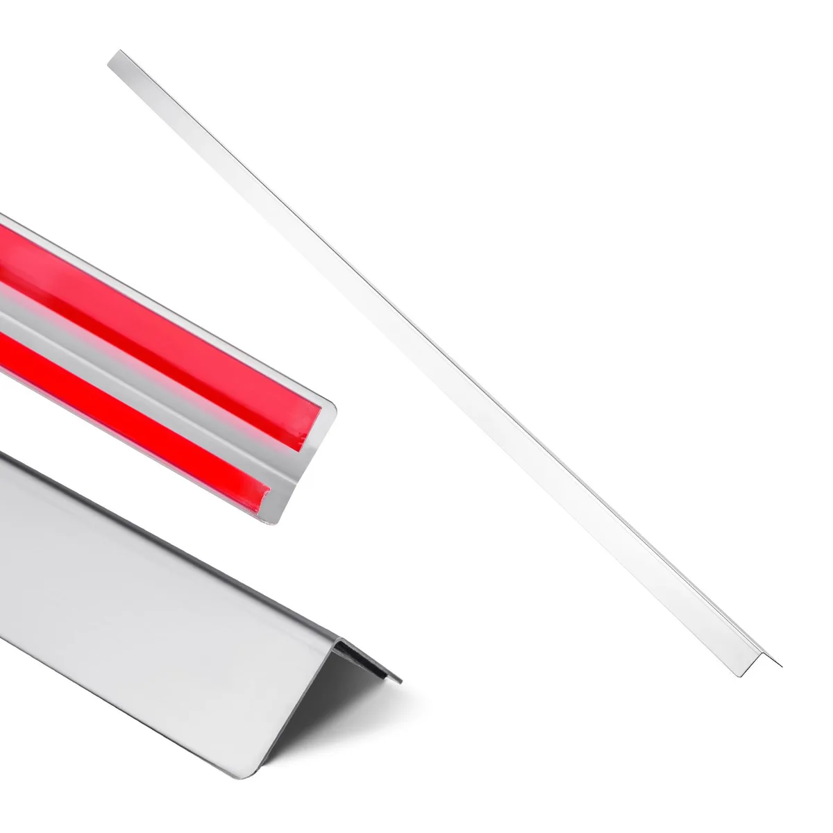 VEVOR VEVOR Stainless Steel Wall Corner Protector 1.5 x 1.5 x 96 inch 10 Pack 304 90-Degree with 3m Tape — product photo