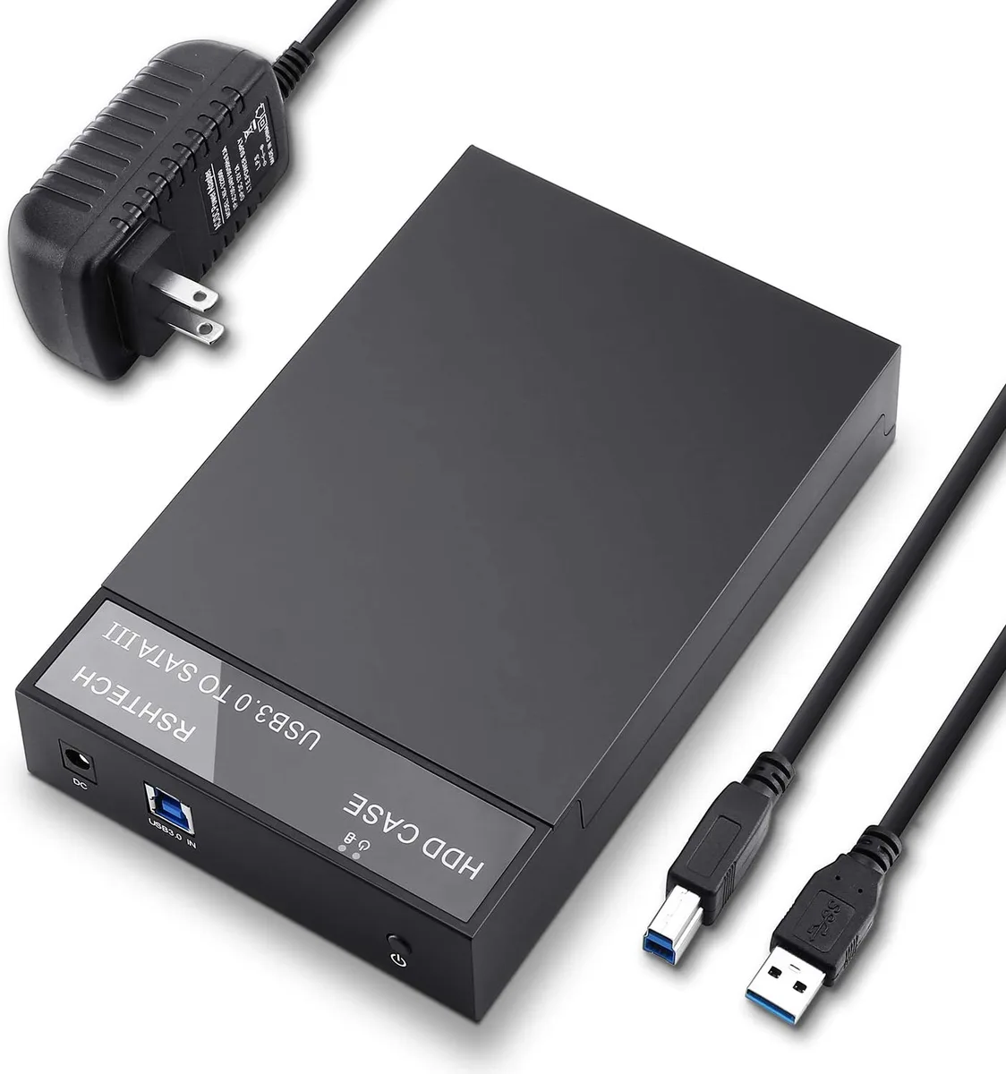 RSHTECH RSHTECH RSH-319 3.5" SATA Drive Enclosure USB 3.0 12TB UASP Black — product photo