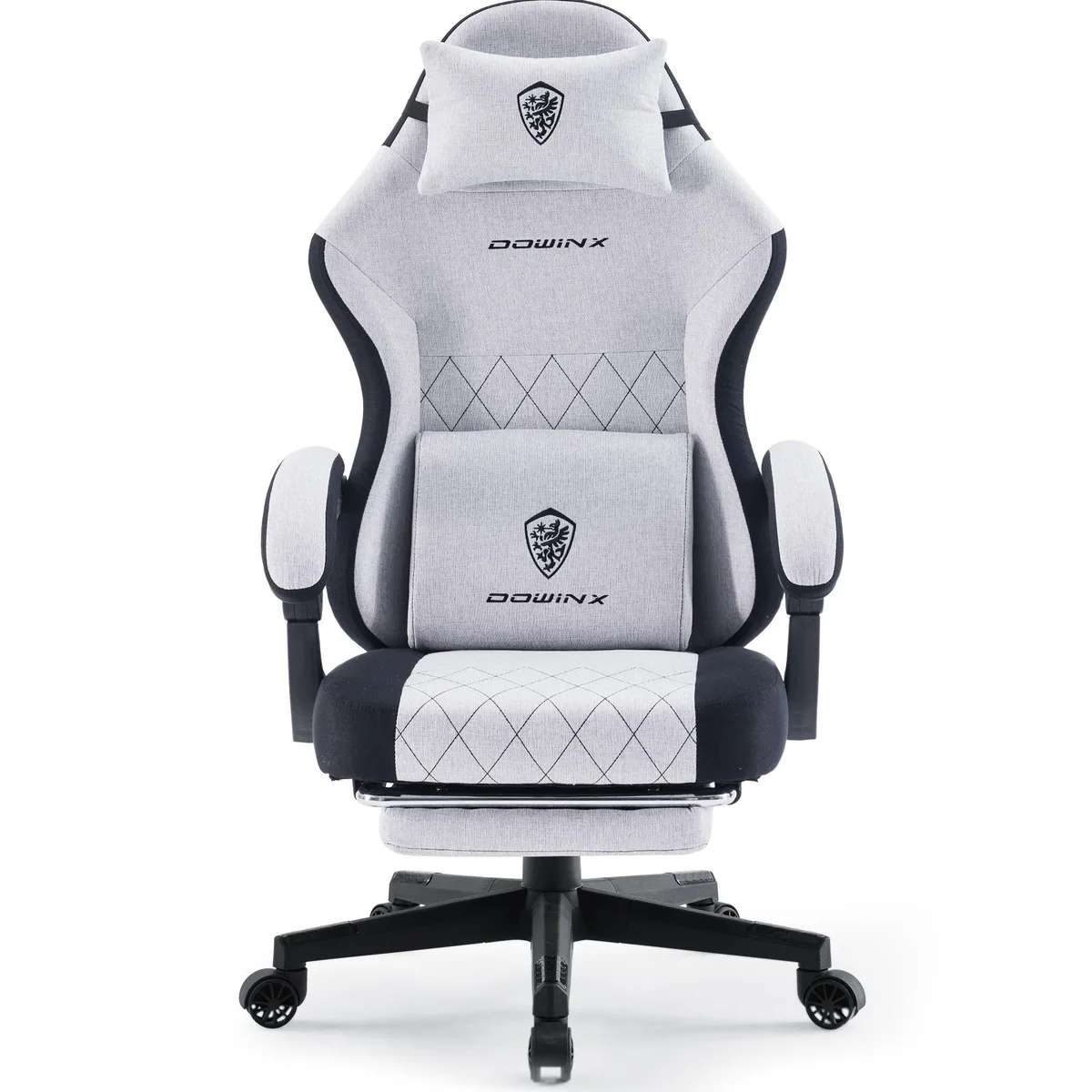 Dowinx Dowinx LS-6650F gaming chair grey 90-145° recline 300 lb — product photo