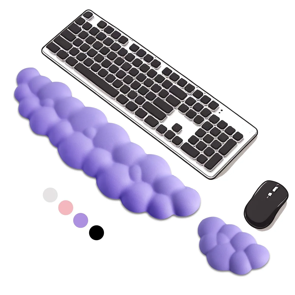  KINREEB KR-YDWR-Purple Cloud Wrist Rest Set Purple 17 x 4.3 in — product photo