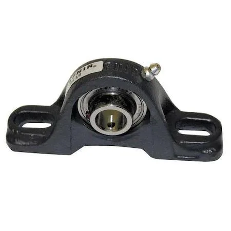 Gray cast iron pillow block bearing SAS 1, double sealed, 5.5 in long