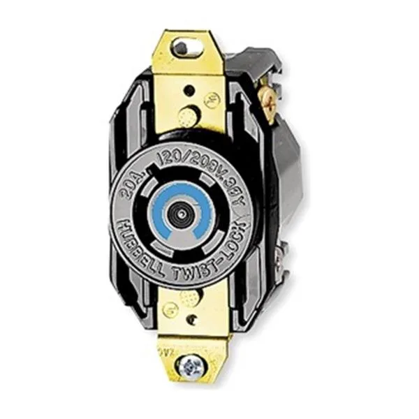 Hubbell Incorporated Hubbell Incorporated HBL2510 Locking Receptacle L21-20R 20 A video accessory — product photo