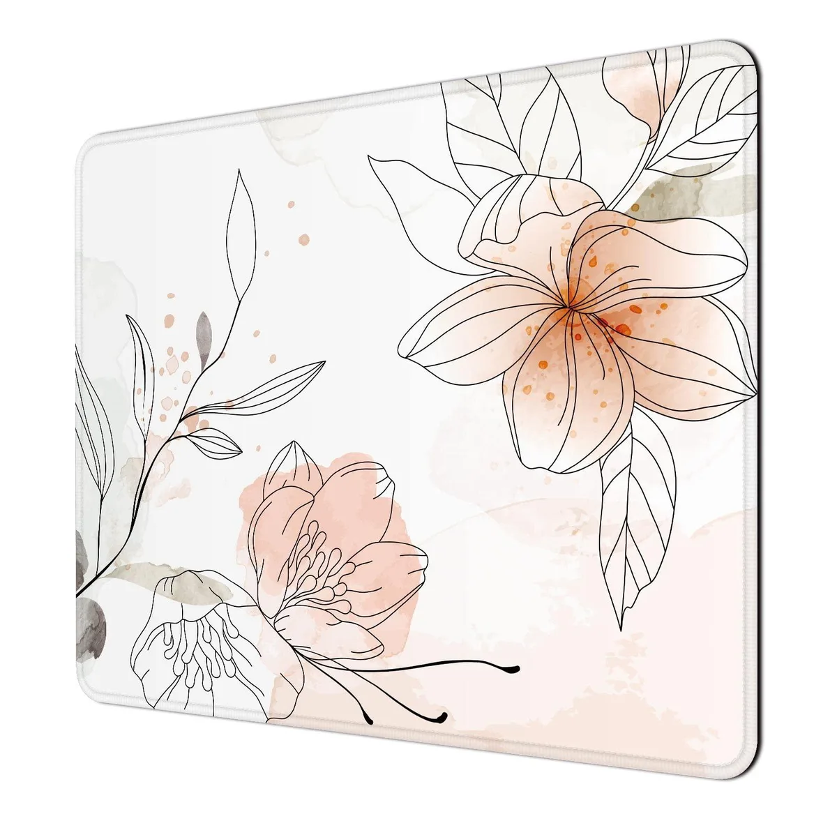  Niniubye ZM25x20-Watercolor Flowers Mouse Pad 8" x 10" 5 mm — product photo
