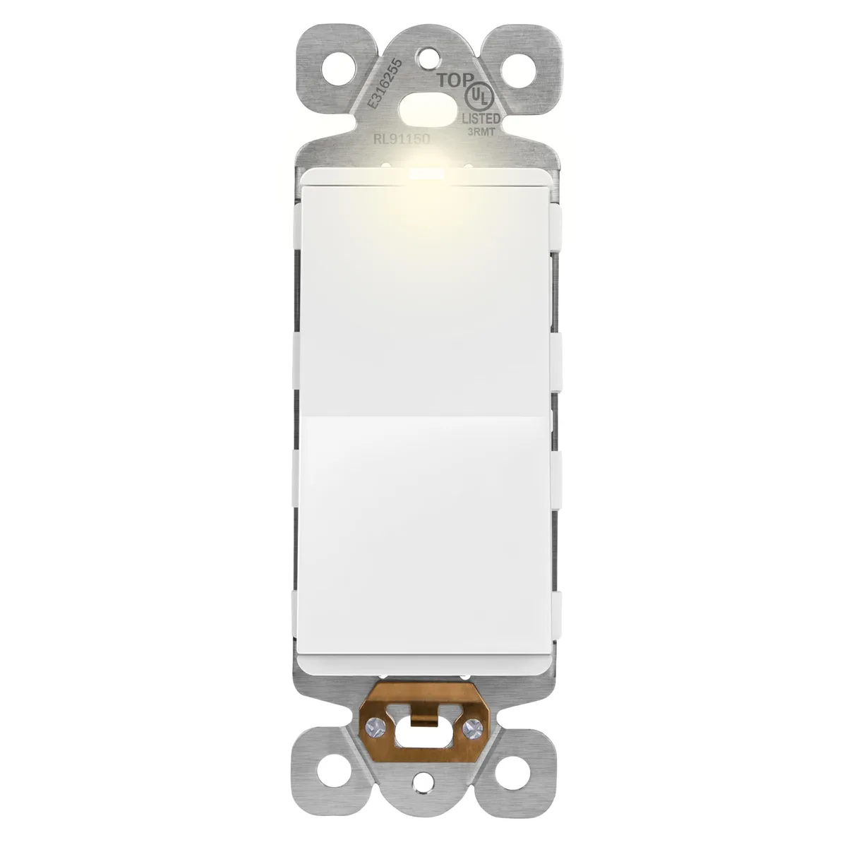  LIDER LS15-1P-W-CA Paddle Light Switch 15A 12V White — product photo