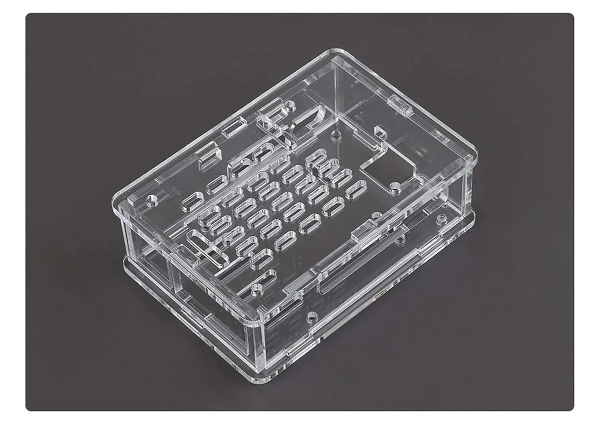 LORDWORLD LORDWORLD Clear Acrylic Case for Raspberry Pi 5 with Official Active Cooler Support — product photo
