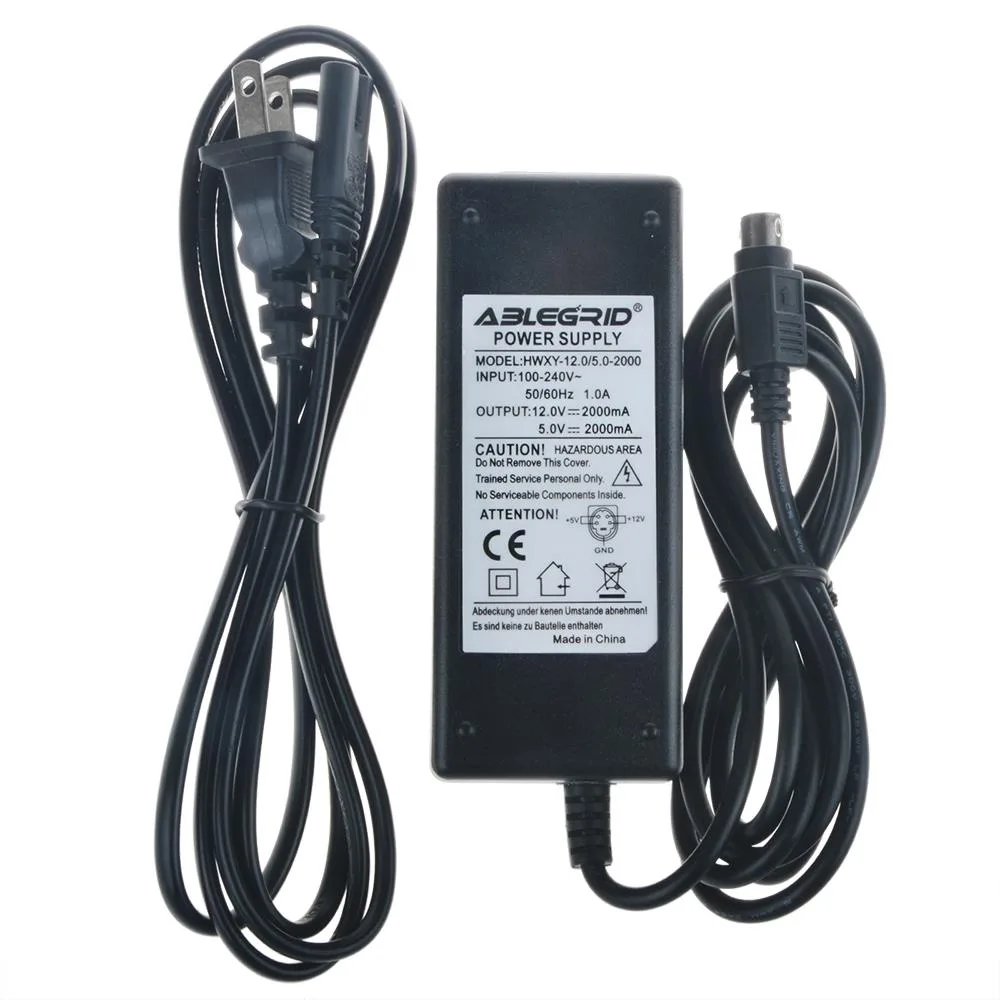 ABLEGRID ABLEGRID 4-Pin DIAC DC Adapter for PartII PS-0512P ADB0512 5V 12V 2A 1.5m — product photo